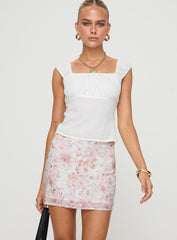 Gemelli Mini Skirt Floral