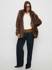 Super Trouper Faux Fur Jacket Multi