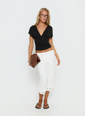 Basma Bloomer Trouser Pants Rayon White