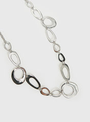 Wavelength Chain Belt Silver