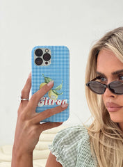 Citron Summer iPhone Case Blue