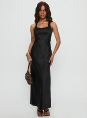Alter Egos Drape Maxi Dress Black