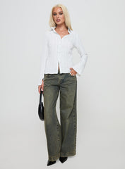 Aldgate Long Sleeve Top White