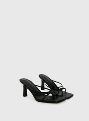 Evena Strappy Heels Black